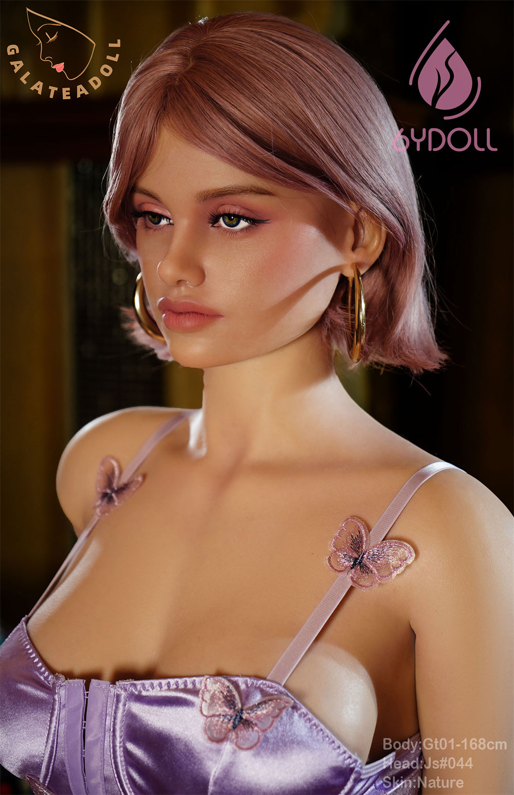 Galatea Doll 168cm/5ft6 D-cup GT01 Real Skin Texture Silicone Sex Doll Head JS#044