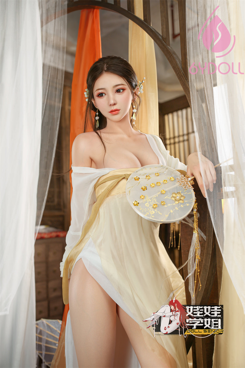 Doll Senior 白亦Baiyi 168 E Cup Big Breast Full Silicone Implanted Hair Customizable Asian Sex Doll