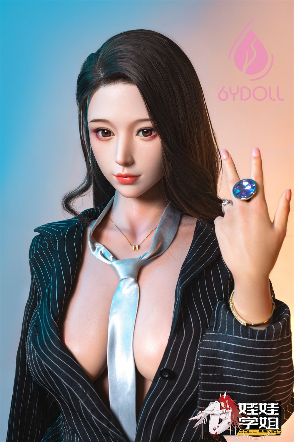 Doll Senior Qingyu 168 E Cup Big Breast Full Silicone Implanted Hair Customizable Asian Sex Doll