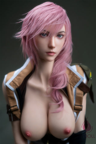 Gamelady Lightning 171cm/5ft7 G-cup Big Breast Full Silicone Implanted Hair Customizable Blonde White Skin CosplaySex Doll